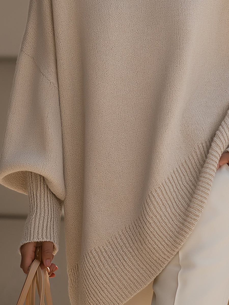 Mona | Cozy Oversized Knit Poncho Sweater