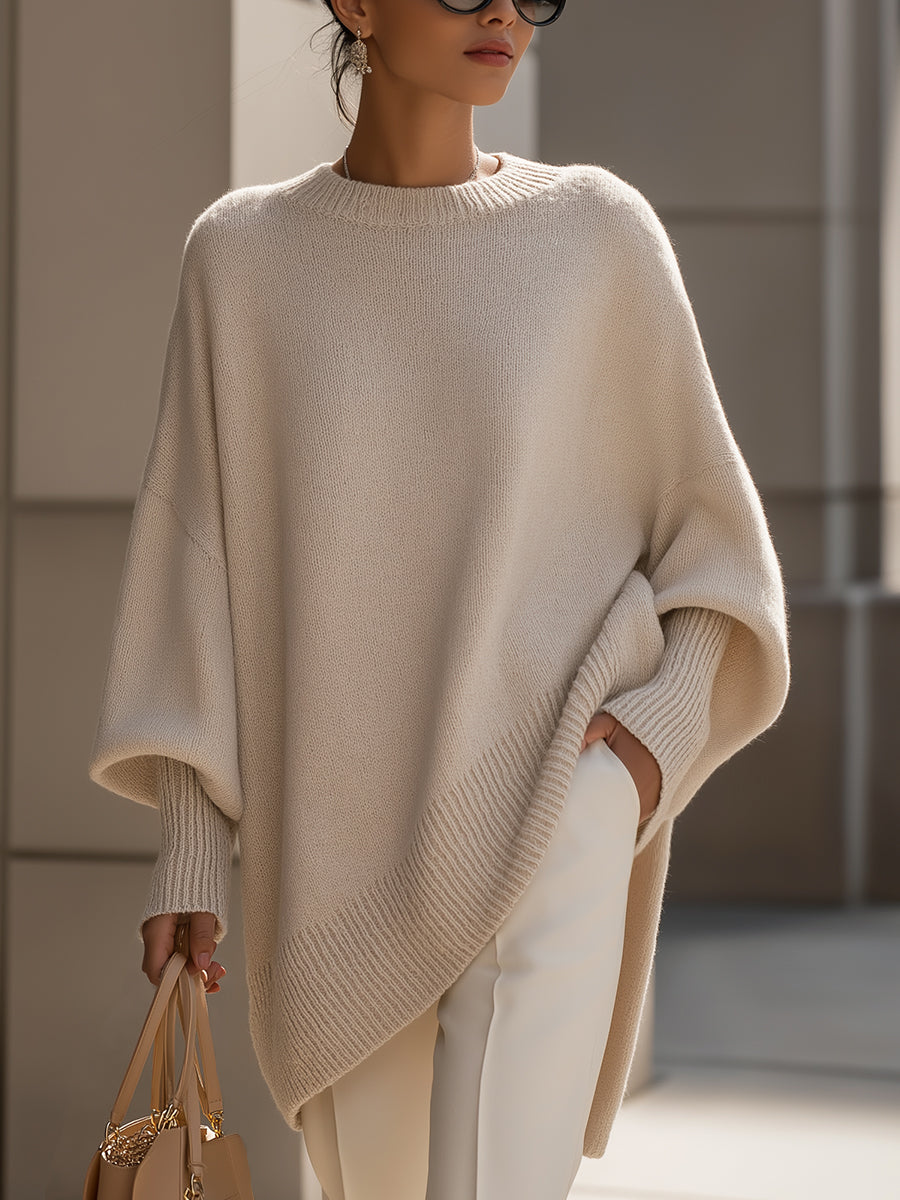 Mona | Cozy Oversized Knit Poncho Sweater