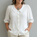 Sophia | Casual Solid Color Shirt