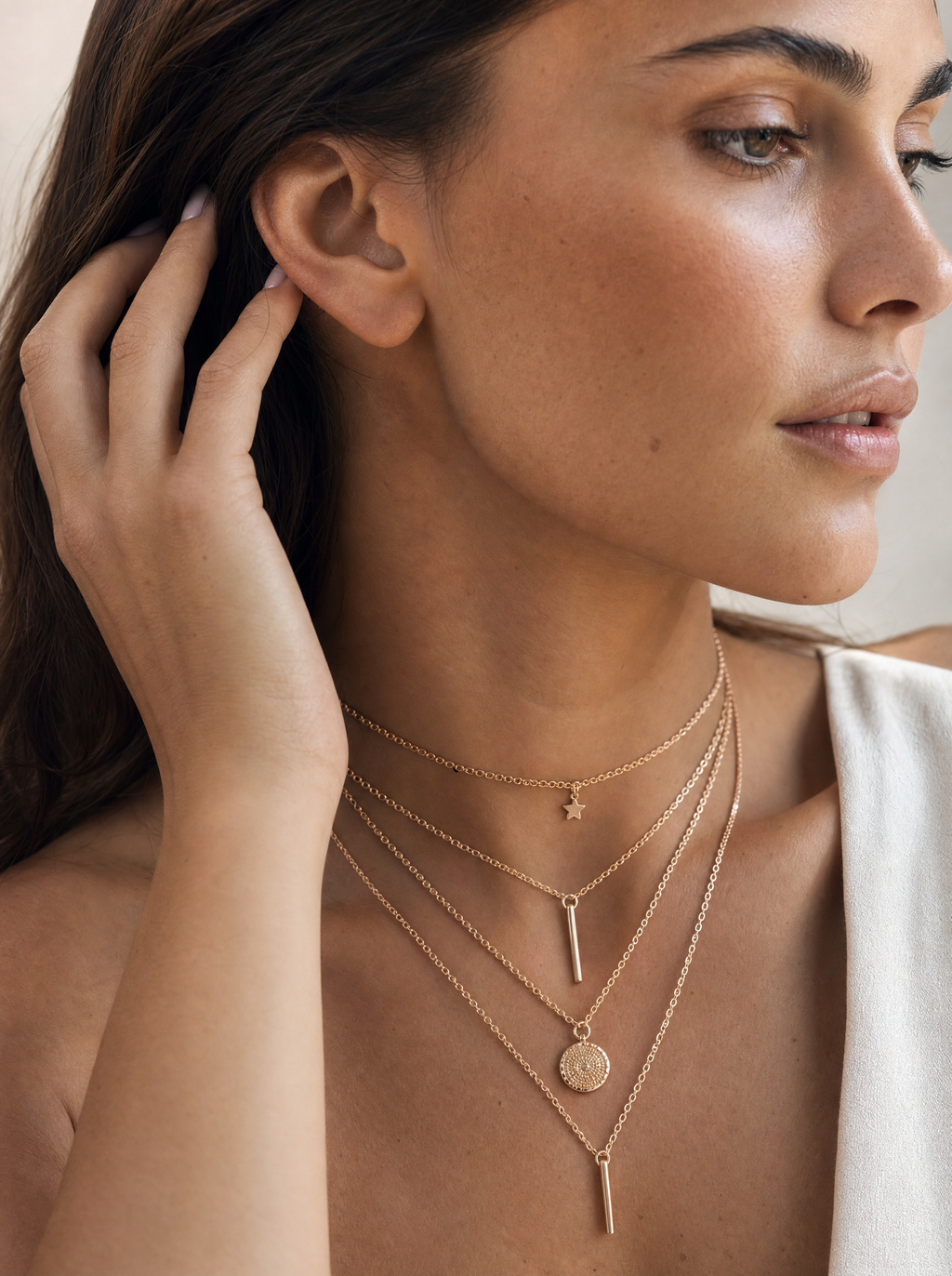 Everyday Coin Necklace Stack