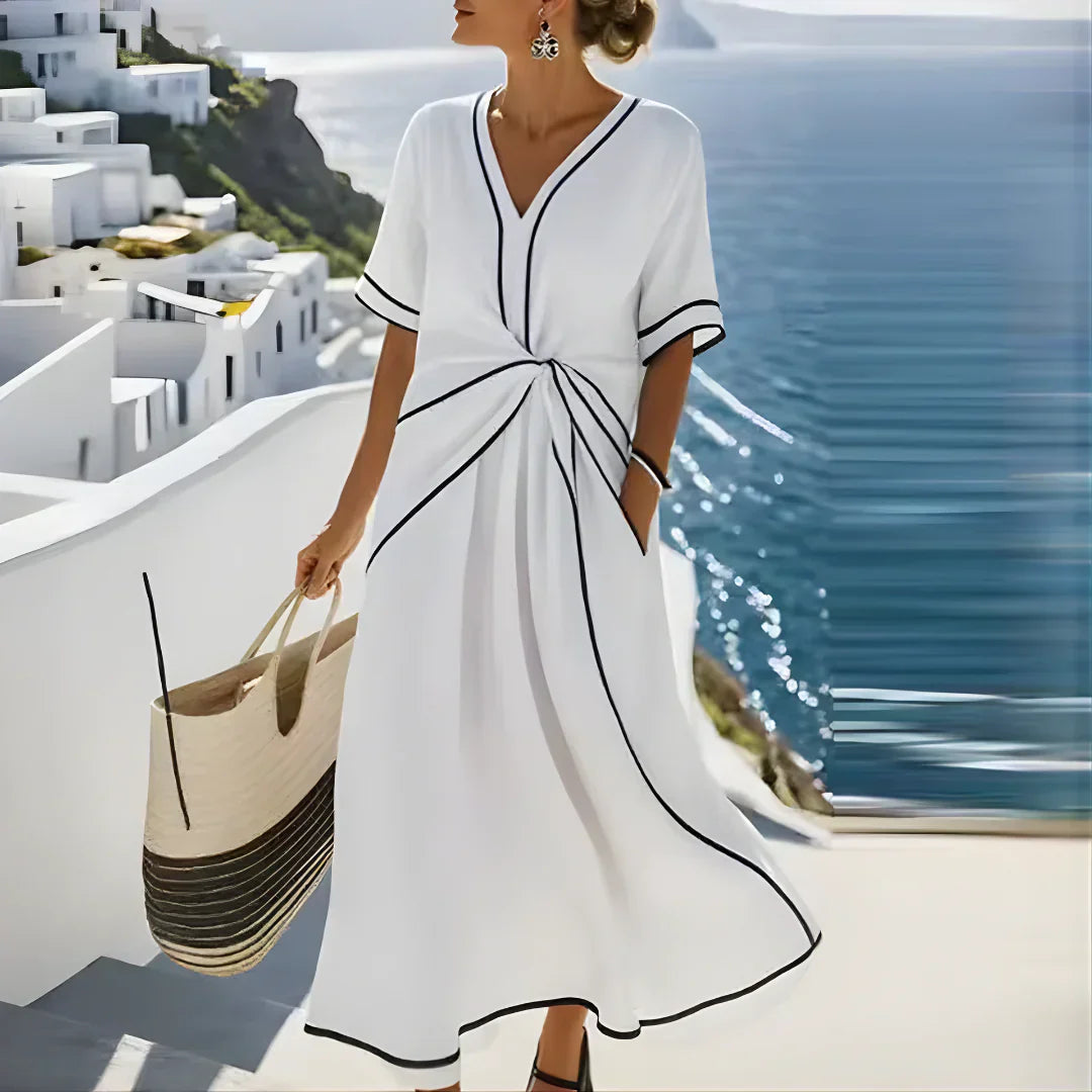 Athen | Elegant Flattering Summer Maxi Dress