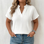 Emma | Casual Solid Color Blouse
