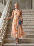 Soft Halter Midi Dress