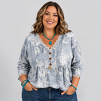 Victoria | Vintage Floral Print Blouse