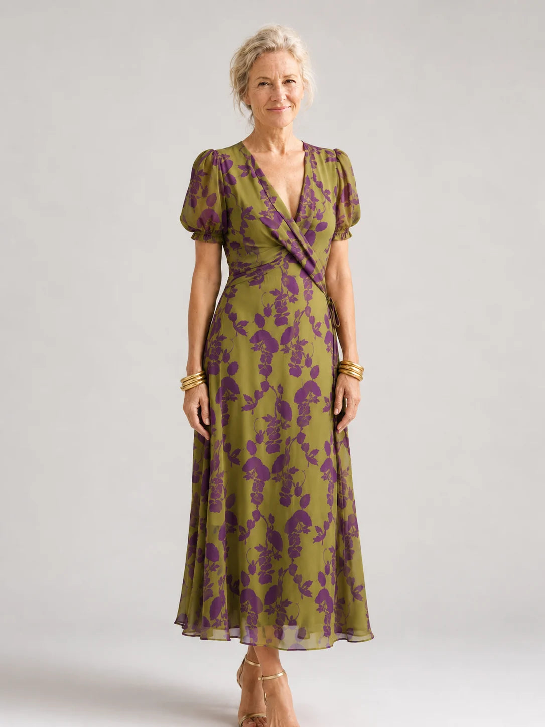 Relaxed Floral Midi Dress