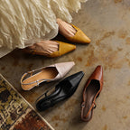 Serelle | Leather Slingback Heels