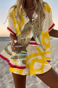 Tessa | Printed Two Piece Shorts Set Short Sleeve Summer Outfit