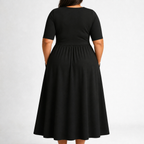 Eleanor | Elegant Midi Dress with Pockets
