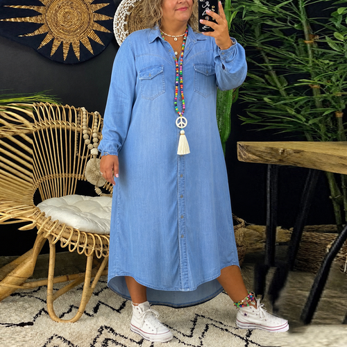 Adeline | Denim Shirt Dress