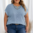 Violet | Detailed Knitted Top
