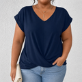 BELLA | Classic Twist Detail V-Neck Top
