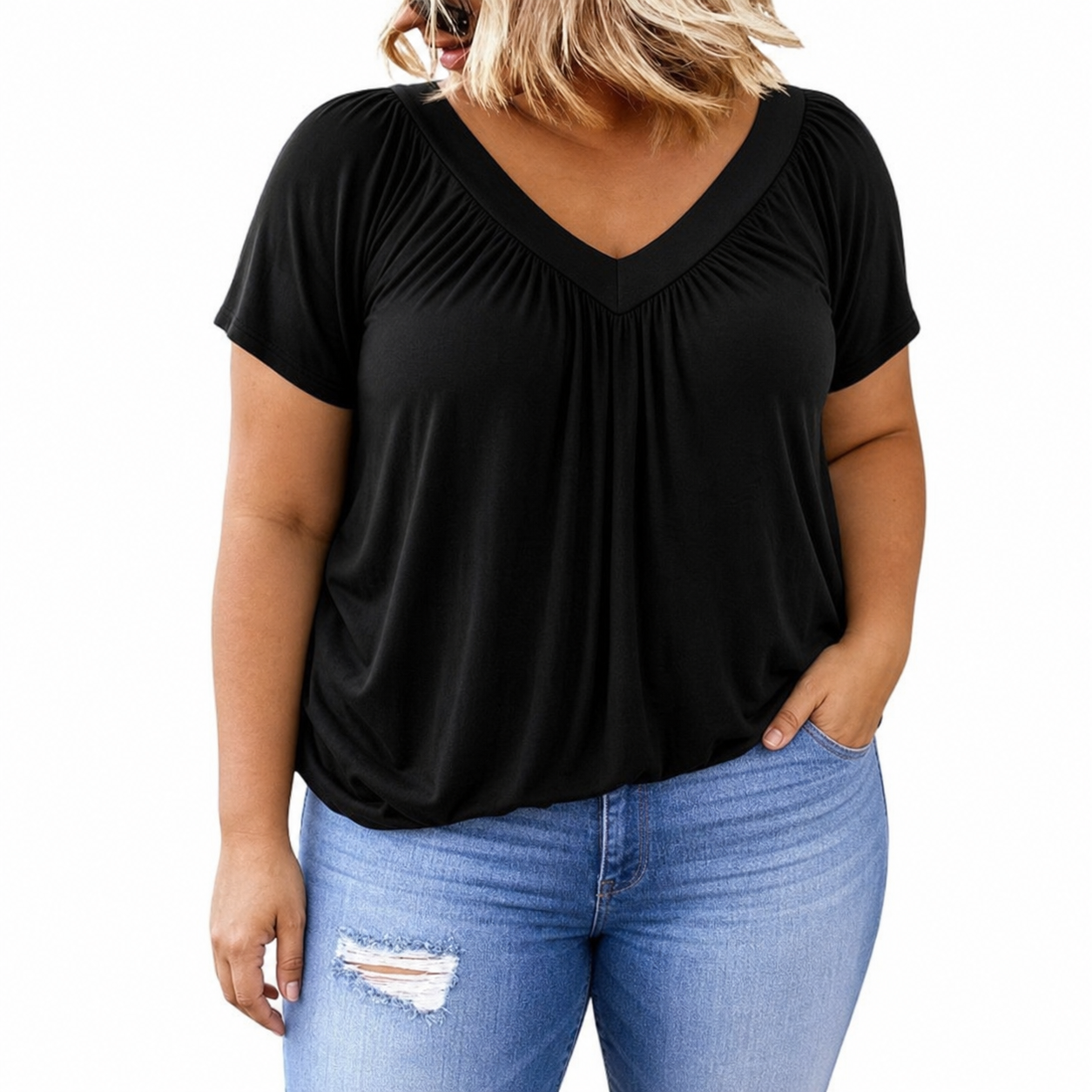 KENNEDY | Casual V-Neck Top