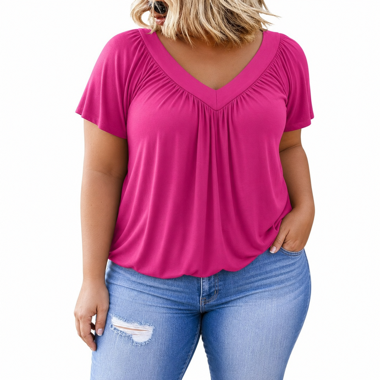 KENNEDY | Casual V-Neck Top