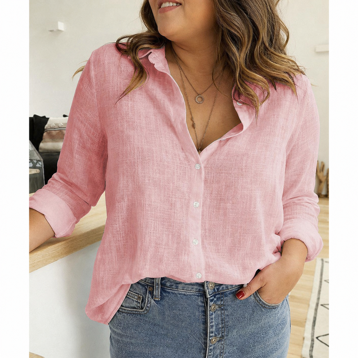 QUINN | Classic Printed Blouse